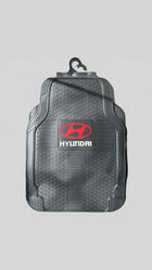 Rubber Car Floor Mats Center Logo | Thick Odor-Free Latex Universal Fit