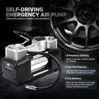 Air Pump Dual Pistons | High-Volume Tire Inflator for Cars & SUVs