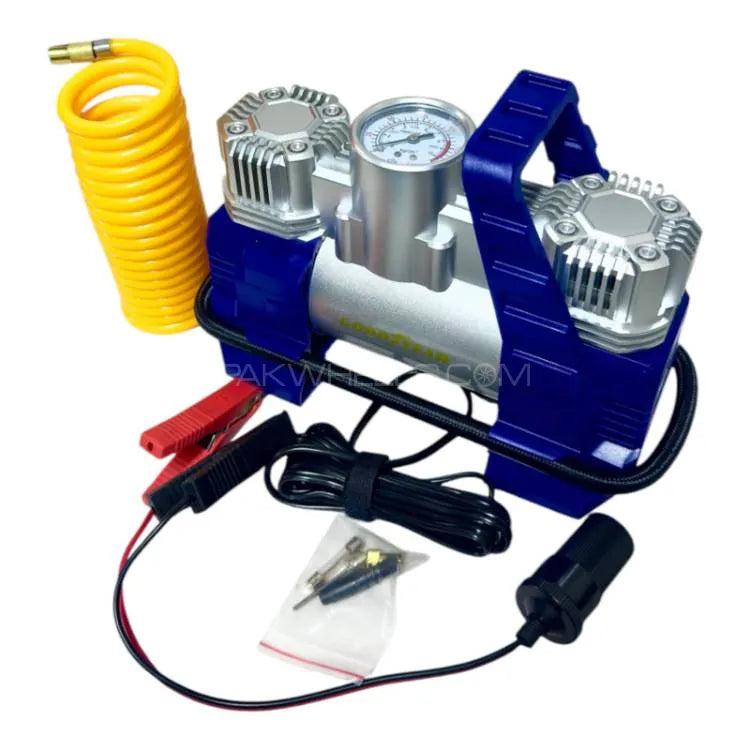 Heavy-Duty Air Pump Single Piston | Powerful Tire Inflator for Cars & SUVs