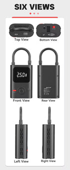 Smart Air Pump with Power Bank | Cordless Tire Inflator & Phone Charger