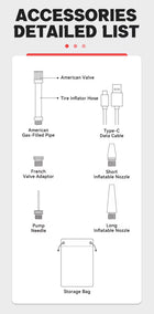 Smart Air Pump with Power Bank | Cordless Tire Inflator & Phone Charger