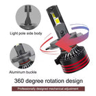 LED Headlight Bulb M8 Pro 60W | Bright LED with Cooling Fan All Trim Sizes