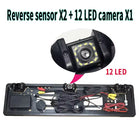 License Plate Frame with Rear Camera & 2 Parking Sensors | No Drilling
