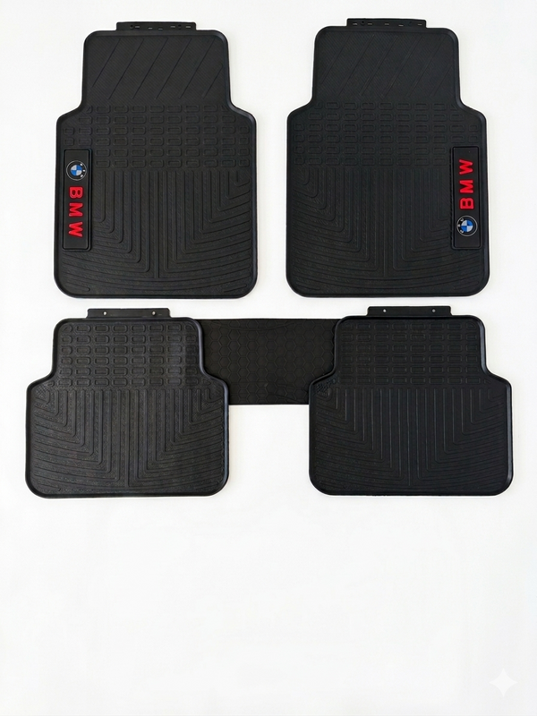 Rubber Car Floor Mats with Brand Logo | Thick Odor-Free Latex Universal Fit
