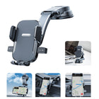 Suspended Suction Cup Car Phone Stand | Below-Mount Design for Better Visibility