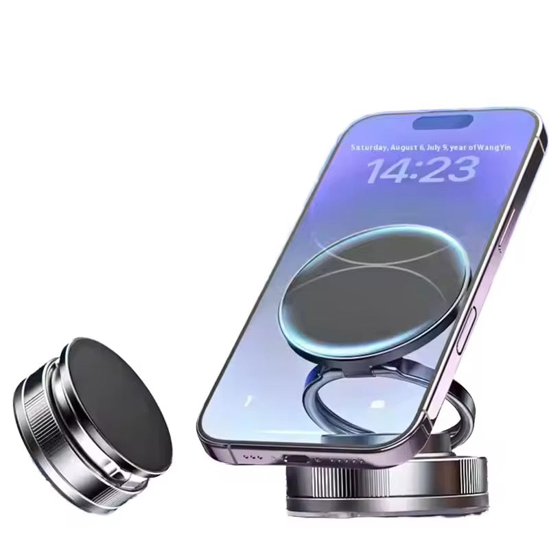 Magnetic Foldable Car Phone Stand | One-Touch Mount for Dashboard