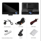 Car DVR with 3 Cameras | Split-Screen Display & Night Vision