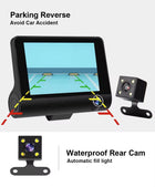 Car DVR with 3 Cameras | Split-Screen Display & Night Vision