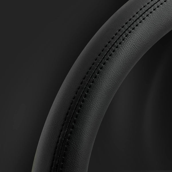 Full Smooth Leather Steering Wheel Cover | Premium Anti-Slip Grip