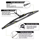 Metal Car Wiper Blades Set of 2 | Universal Fit Windshield Wipers