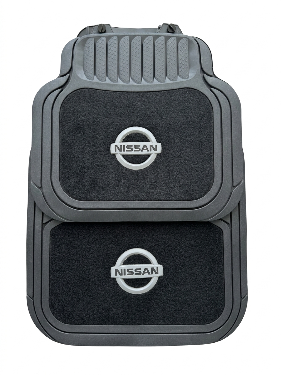 Car Floor Mats Mix with Brand Name | Carpet & Rubber Anti-Slip Universal Fit