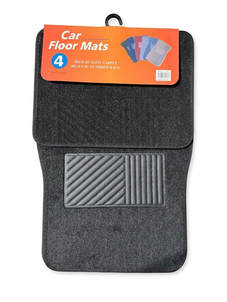 Premium Carpet Car Floor Mats | Anti-Slip Universal Fit