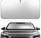 Round Foldable Car Sunshade with Bag | Pop-Open Windshield UV Protection
