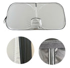 Round Foldable Car Sunshade with Bag | Pop-Open Windshield UV Protection