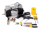 Air Pump & Puncture Repair Kit | Complete Roadside Tire Repair Tool Box