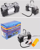 Air Pump Dual Pistons | High-Volume Tire Inflator for Cars & SUVs